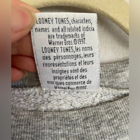 Vintage Looney Tunes 1997 Tasmania  Chicago Bulls Crewneck Sweatshirt - Picture 8 of 11